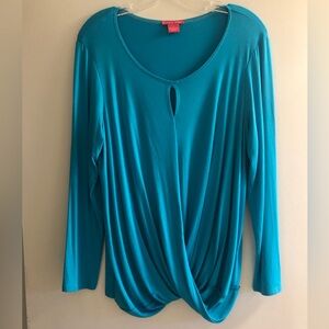 Ladies turquoise blouse